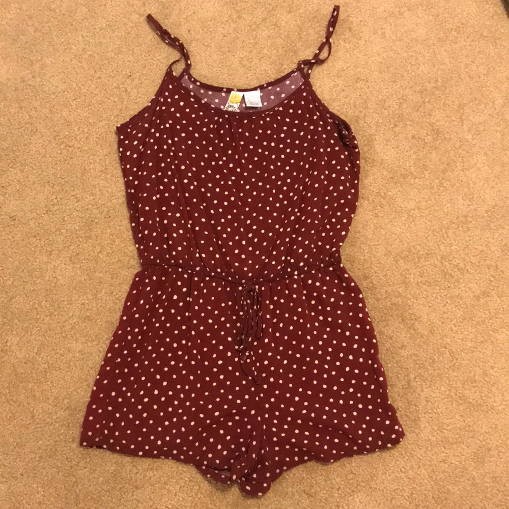 Super cute polka dot romper
